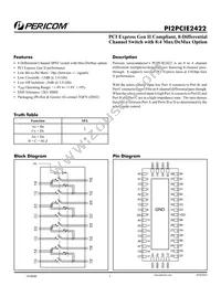 PI2PCIE2422ZHE Datasheet Cover