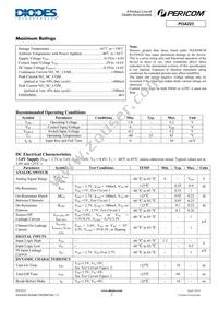 PI3A223ZMEX Datasheet Page 2
