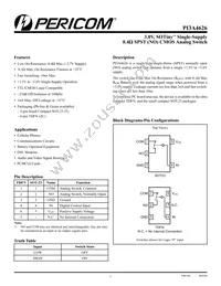 PI3A4626ZCEX Datasheet Cover