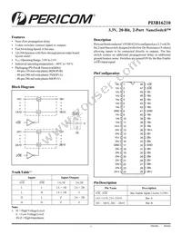 PI3B16210AE Datasheet Cover