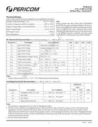 PI3B16224BE Datasheet Page 2