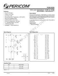 PI3B16226BE Datasheet Cover