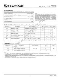 PI3B16244AEX Datasheet Page 2