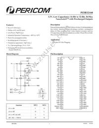 PI3B32160AE Datasheet Cover