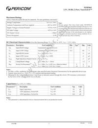 PI3B3861LEX Datasheet Page 2