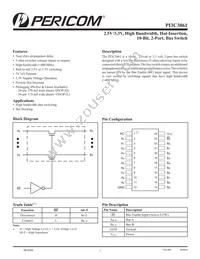PI3C3861LE Datasheet Cover