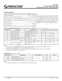 PI3C3861LE Datasheet Page 2