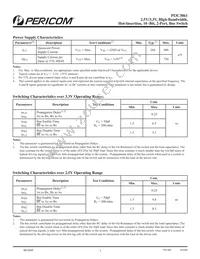 PI3C3861LE Datasheet Page 3