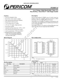 PI3DBV14ZHE Datasheet Cover