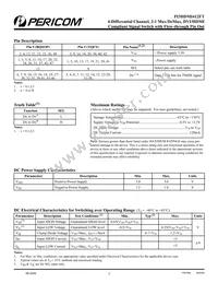 PI3HDMI412FTBE Datasheet Page 2