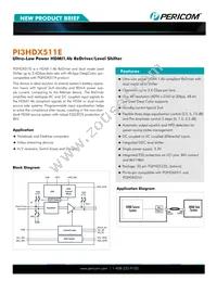 PI3HDX511EZLSE Datasheet Cover
