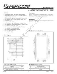 PI3PCIE2612-BZFEX Datasheet Cover