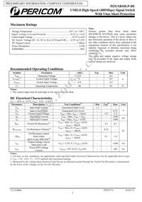 PI3USB10LP-BEZMEX Datasheet Page 2