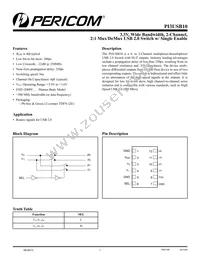 PI3USB10ZEEX Datasheet Cover