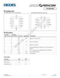 PI3USB4000BZUAEX Datasheet Page 2