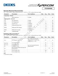 PI3USB4000BZUAEX Datasheet Page 5