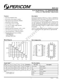 PI3V312ZHEX Datasheet Cover