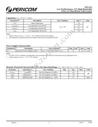 PI3V314BE Datasheet Page 4