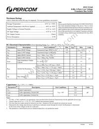 PI3VT3245QE Datasheet Page 2