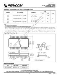 PI3VT34X245BEX Datasheet Page 4