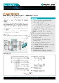 PI3WVR12612NEEX Datasheet Cover
