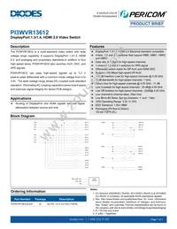 PI3WVR13612ZLEX-55 Datasheet Cover