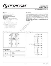 PI49FCT807BTSE Datasheet Cover