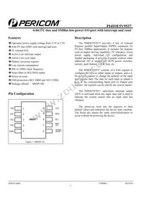 PI4IOE5V9537UEX Datasheet Cover