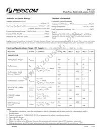 PI5A127UEX Datasheet Page 2