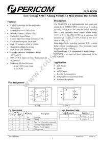 PI5A3157BZUE+DMX Datasheet Cover
