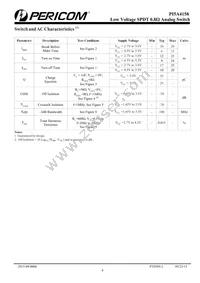 PI5A4158ZAEX Datasheet Page 4