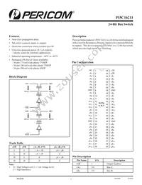 PI5C16211AEX Datasheet Cover