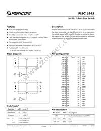 PI5C16245AEX Datasheet Cover