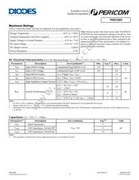 PI5C3303TEX Datasheet Page 2