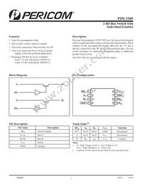 PI5C3305LEX Datasheet Cover