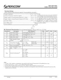 PI5C3384LEX-2017 Datasheet Page 2