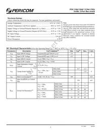 PI5C3384S Datasheet Page 2