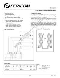 PI5C3400S Datasheet Cover
