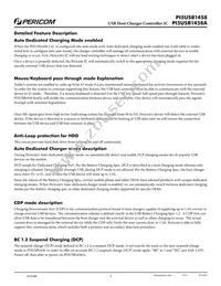 PI5USB1458AZAEX Datasheet Page 3