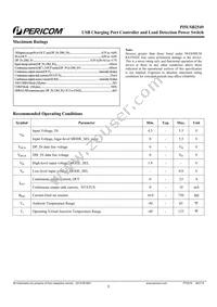 PI5USB2549WAEX Datasheet Page 3