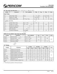 PI6C182BHEX Datasheet Page 4