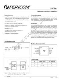 PI6C2401WE Datasheet Cover