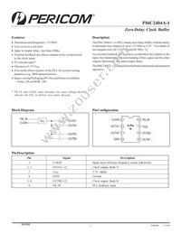 PI6C2404A-1WE Datasheet Cover