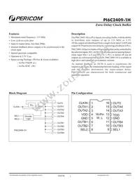 PI6C2409-1HLE+DC Datasheet Cover
