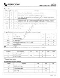 PI6C2501WE Datasheet Page 2