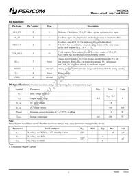 PI6C2502AWEX Datasheet Page 2