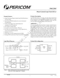 PI6C2502WE Datasheet Cover