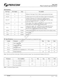 PI6C2502WE Datasheet Page 2