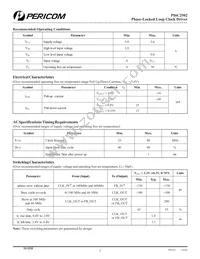 PI6C2502WE Datasheet Page 3