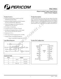 PI6C2504AQE Datasheet Cover